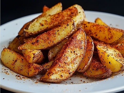Oven-baked potato wedges with Ultimate Chip Seasoning