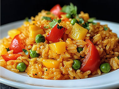 Quick and Healthy Adobo Vegetable Paella