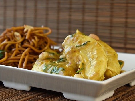 Malay Satay Chicken With Sweet Soy Noodles