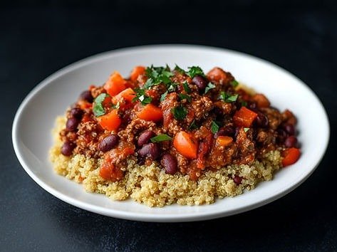 Lean Beef Chilli with Fluffy Quinoa