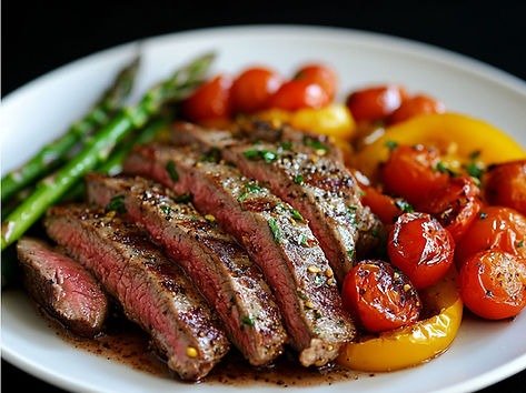 Montreal-Spiced Steak with Roasted Vegetables