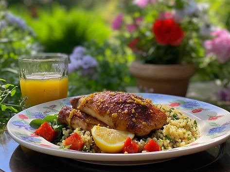 Za'atar Flavoured Chicken and Couscous