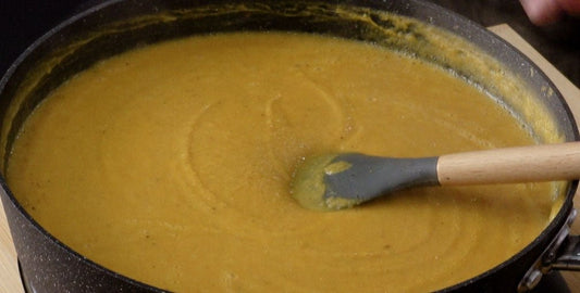 Harissa Sweet Potato & Red Lentil Soup