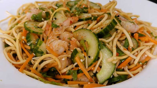 Togarashi Prawn Sesame Noodle Salad