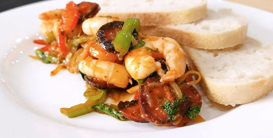 Cajun Prawn & Sausage Skillet